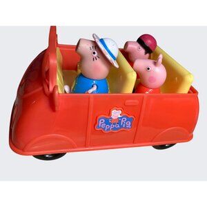 Peppa Pig Red Talking Car By Mattel with 3 Figures